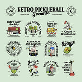 Retro Pickleball Graphic