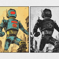 Retro Print Photo Effect