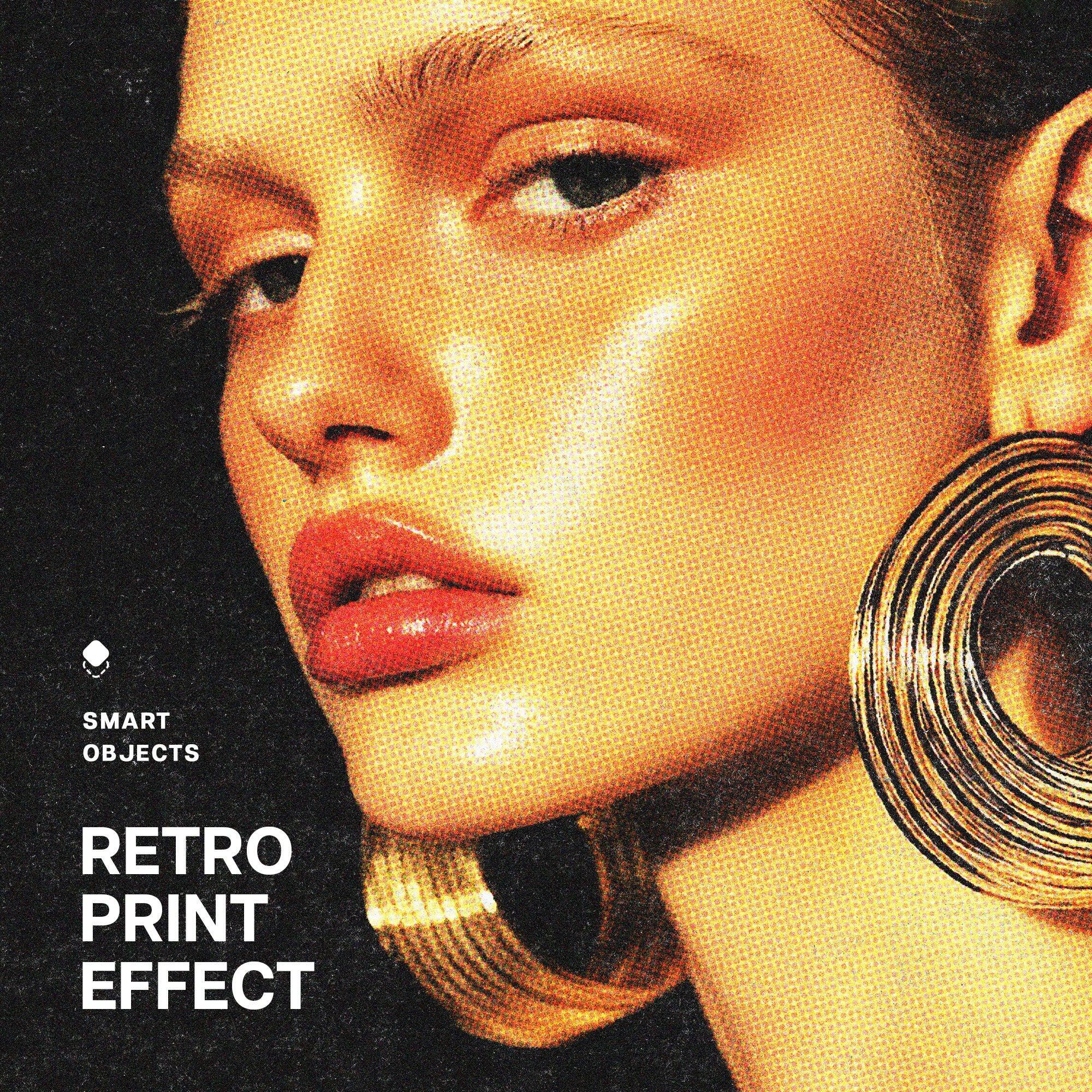 Retro Print Photo Effect