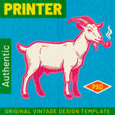 Retro Printer Design Effect
