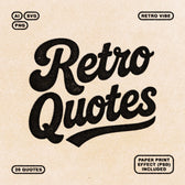 Retro Quotes + PSD Effect