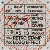 Retro Stamp Printer Template