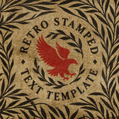 Retro Stamped Text Effect