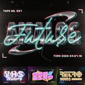 Retro VHS Glitch Text Effects