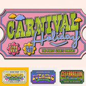 Retro Vintage Ticket Text Effect