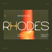 Rhodes Creative Sans Serif Font