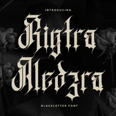 Rigtra Aledzra – Dark Gothic Font