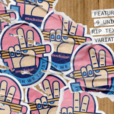 Ripped Sticker Mockup