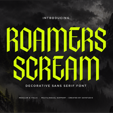 Roamers Scream - Decorative Condensed Sans Serif Font by Say Studio, preview 1