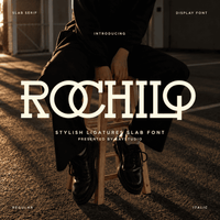 Rochilo - Vintage Ligature Slab Serif Font