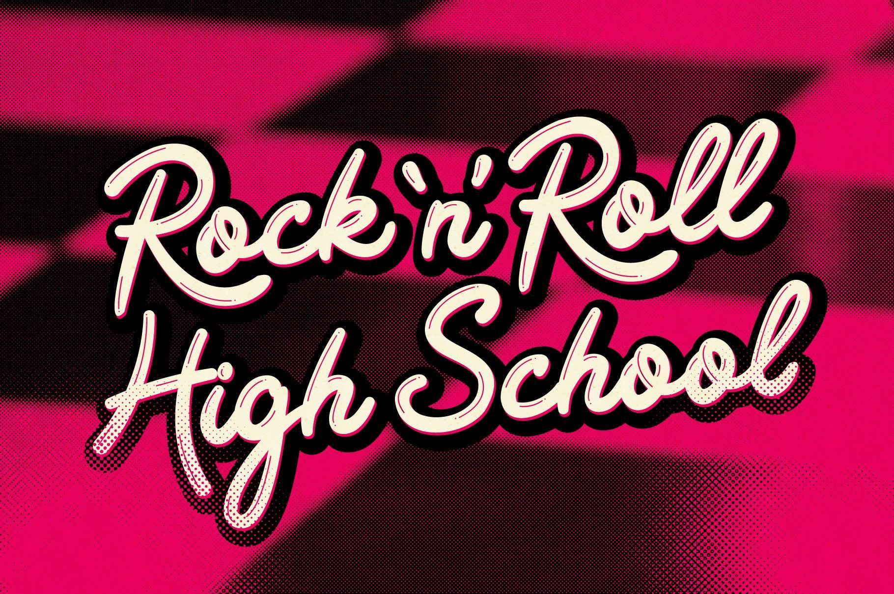 Rockabilly Romance - A 1950s Rock ’n’ Roll Inspired Retro Script Font