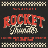 Rocket Thunder a Handmade Duo Font