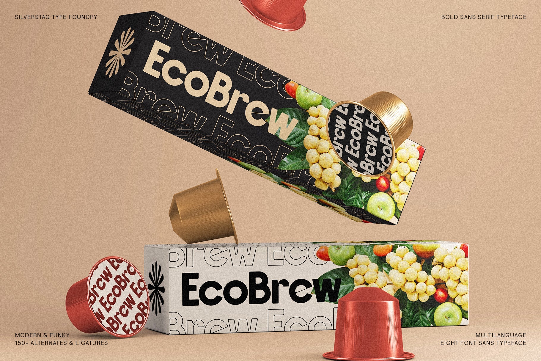 ROCKFALL - Bold Ligature Typeface