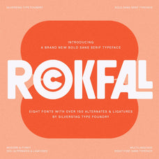 ROCKFALL - Bold Ligature Typeface