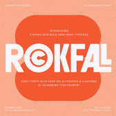 ROCKFALL - Bold Ligature Typeface