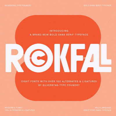 ROCKFALL - Bold Ligature Typeface