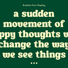 Rodelia - Bold Playful Retro Display Font by Roomspace Creative Lab, preview 3