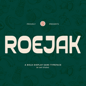 Roejak - Bold Condensed Sans Serif Font
