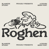 Roghen a Rough Serif Font