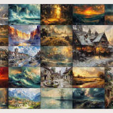 ROMANTIC LANDS Vintage Backgrounds