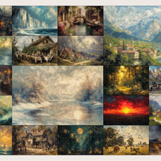 ROMANTIC LANDS Vintage Backgrounds
