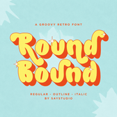 Round Bound - Groovy Bubble Font