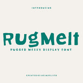 Rugmelt Rugged Messy Display Font