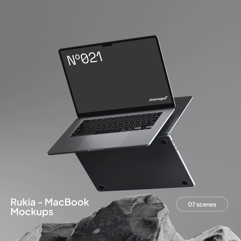 Rukia MacBook Mockups