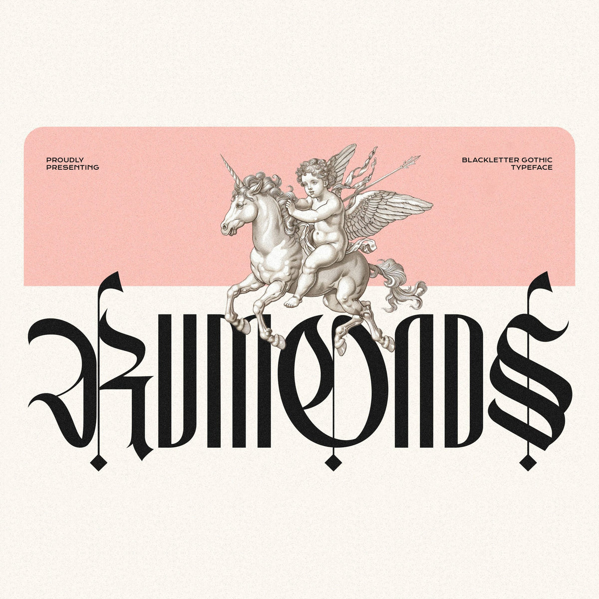 Rumonds - Blackletter Gothic Font by Imoodev, preview 1