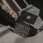 Rustic Double Card on Textured Stone Mockup