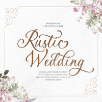 Rustic Wedding - Organic Script