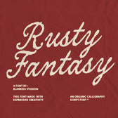 Rusty Fantasy — Organic Calligraphy Script Font