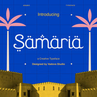 Samaria Arabic Typeface Font
