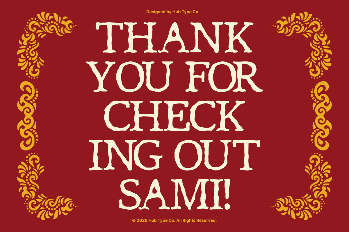 Sami — Whimsical & Hand-Crafted Display Typeface by Hub Type Co, preview 10