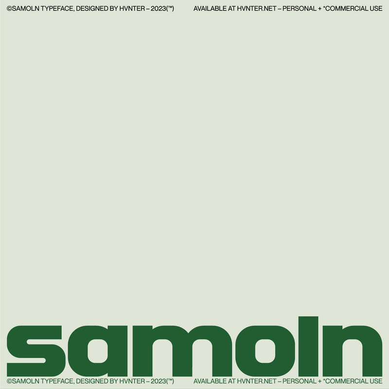 Samoln Typeface