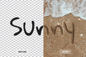 Sand Writing Text Effect