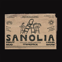 SANOLIA - HAND DRAW TYPEFACE