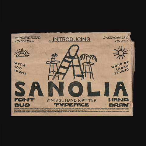 SANOLIA - HAND DRAW TYPEFACE