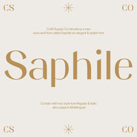 Saphile – Elegant Sans Serif