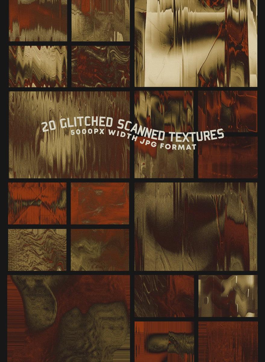 Scanned Rusty Glitch Textures + Bonus