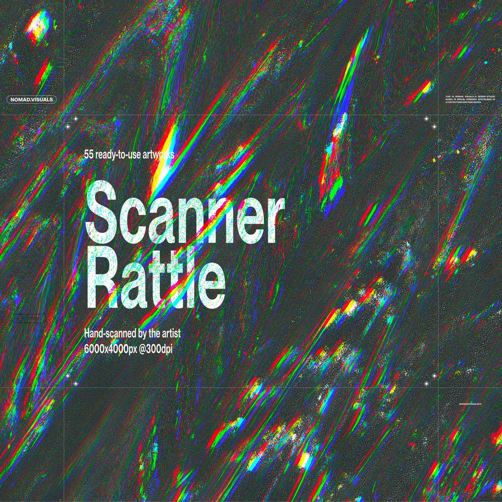 Scanner Rattle Glitch Textures by Nomad Visuals