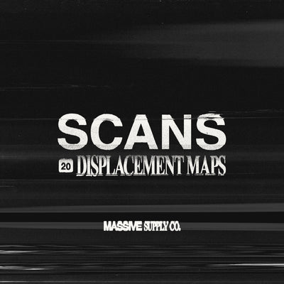 Scans Displacement Map Pack | 20 .PSD Displacement Maps