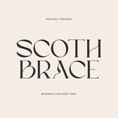 Scoth Brace Ligature Serif Font