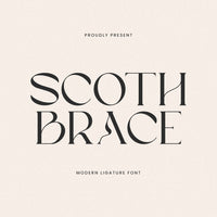 Scoth Brace Ligature Serif Font