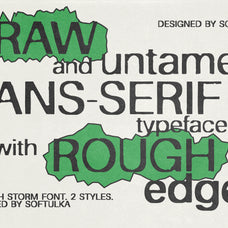 Scratch Storm Rebellious Textured Typeface