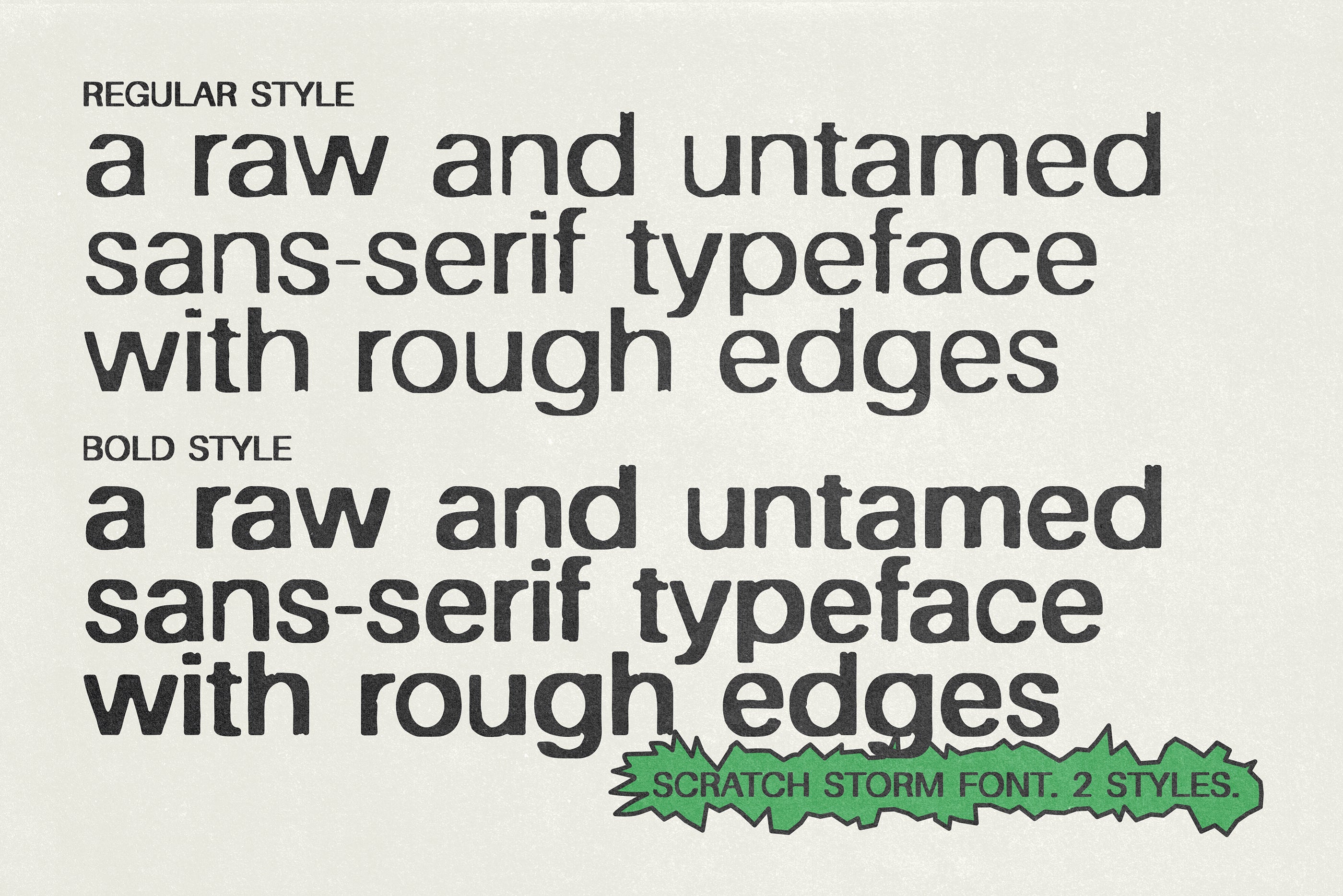 Scratch Storm Rebellious Textured Typeface