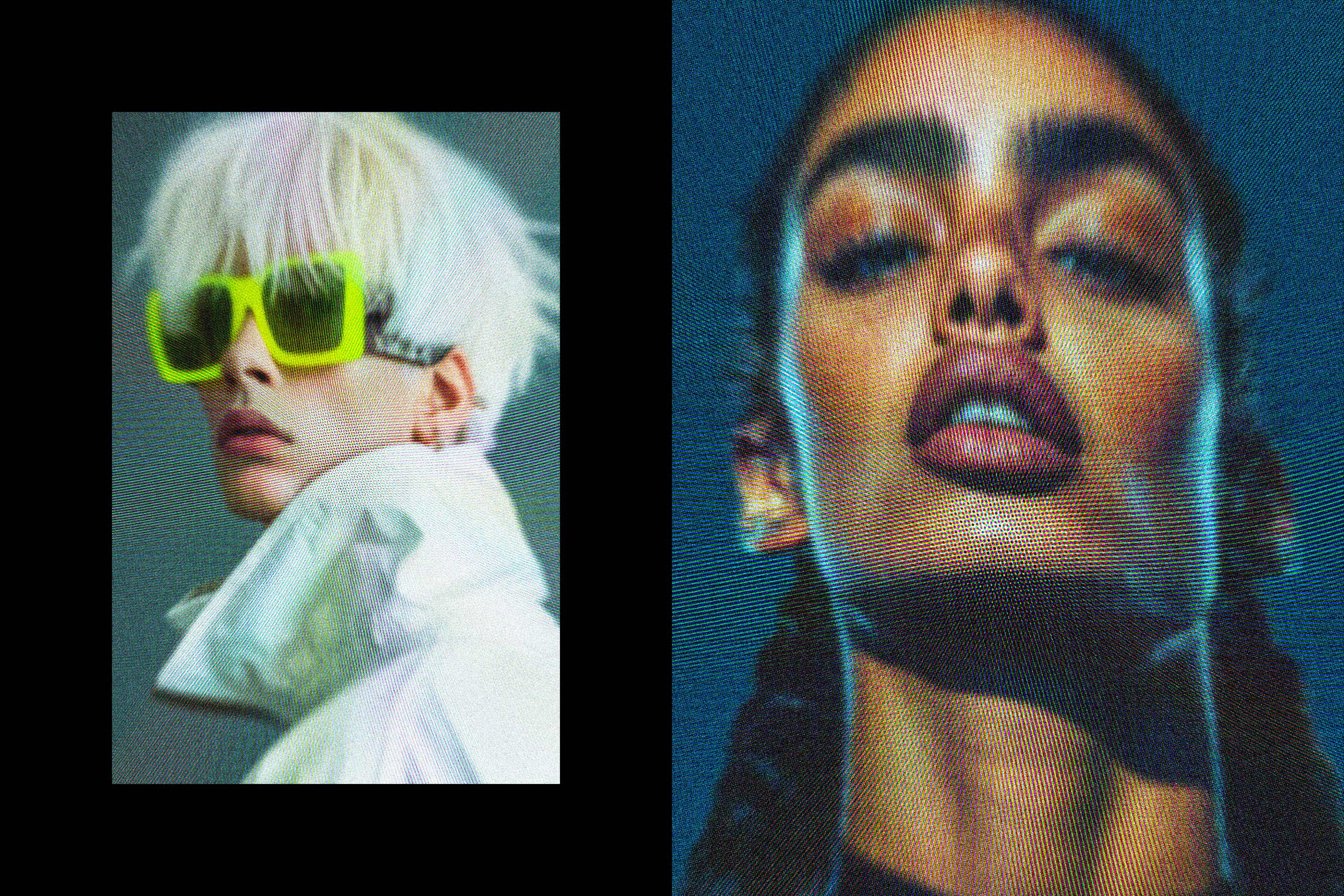 Screen Flicker Photo Effect