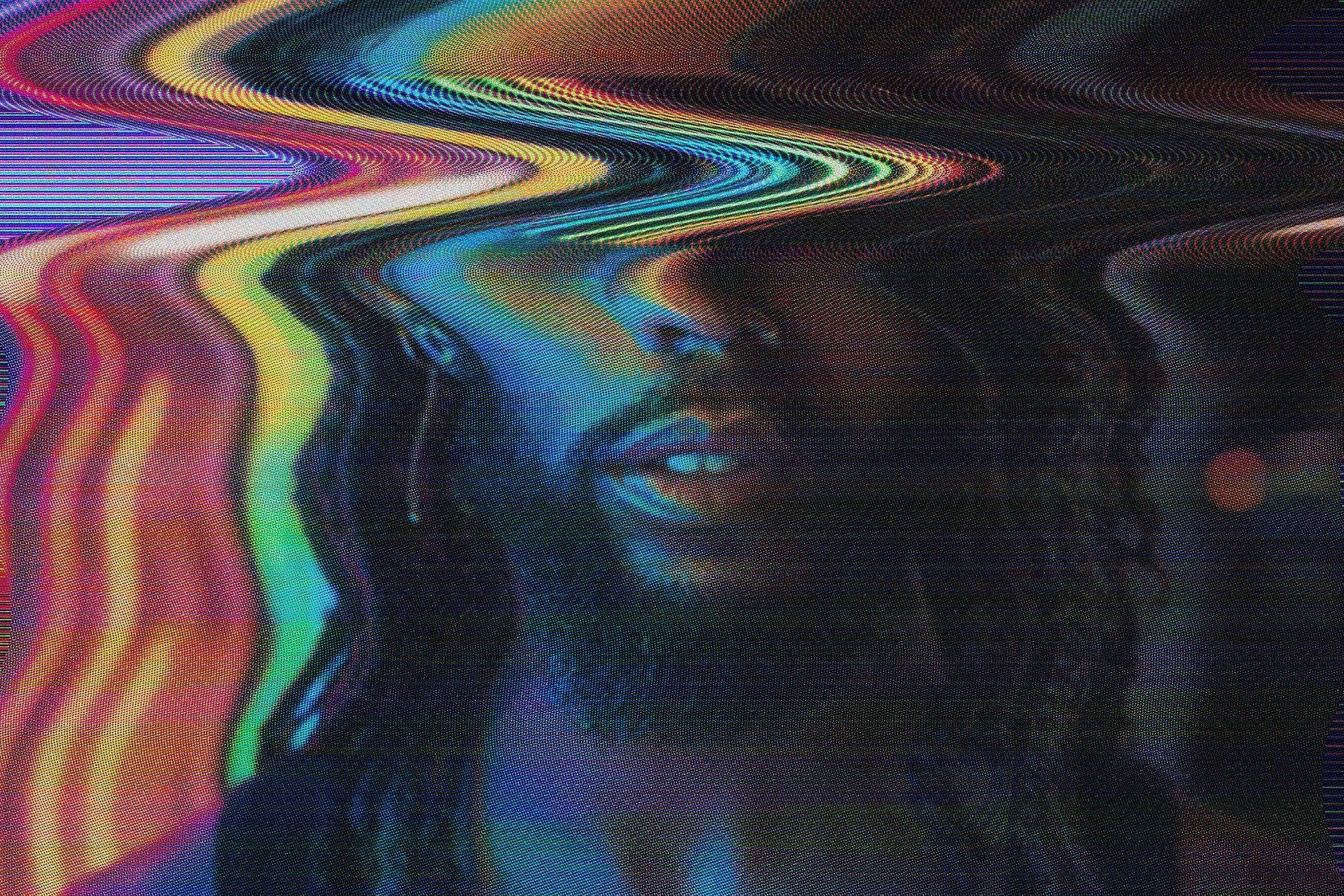 Screen Flicker Photo Effect