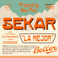 SEKAR — Retro Display Font