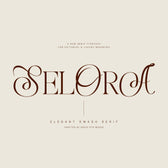 Selora Elegant Swash Serif Font